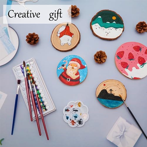 Natural Wood Slices for Crafts (70 Count)