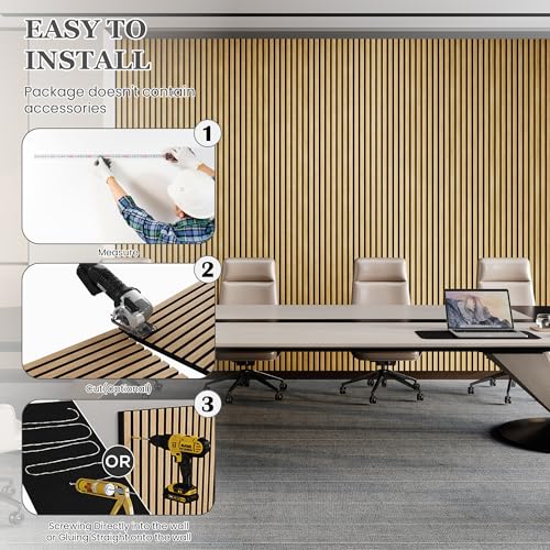 2 Pack 105.9" x 20.5" x 0.8" Acoustic Wall Panels Sound Absorbing (30.1 Sq Ft)