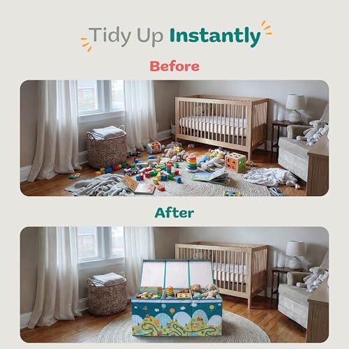 Extra Large Toy Storage Organizer with Lid