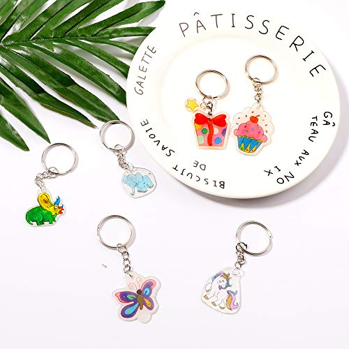 Shrinky Dink Sheets Kit 145Pcs Shrink Art Kit Including 20pcs Shrinky Paper Sheets 6pcs Traceable Picture Keychains Accessories (145 Count)