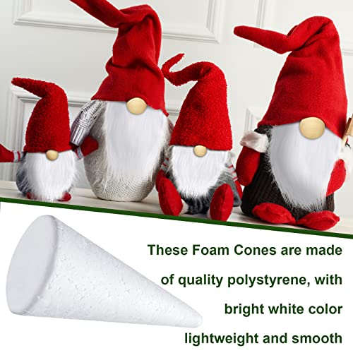 60 Pcs Gnome Beard Nose Crafts Kit with Cones