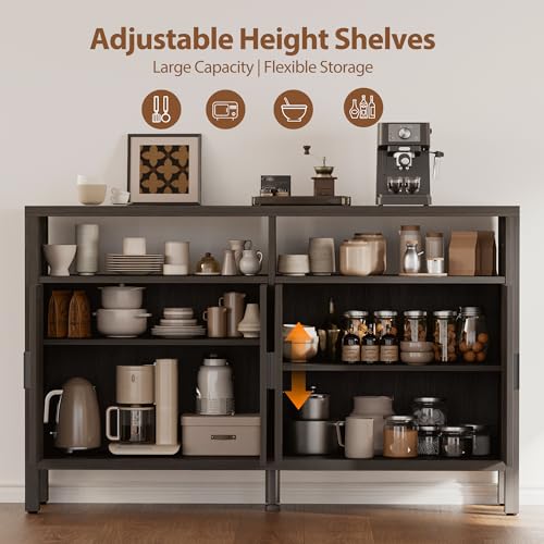 Rattan Buffet Cabinet with Storage