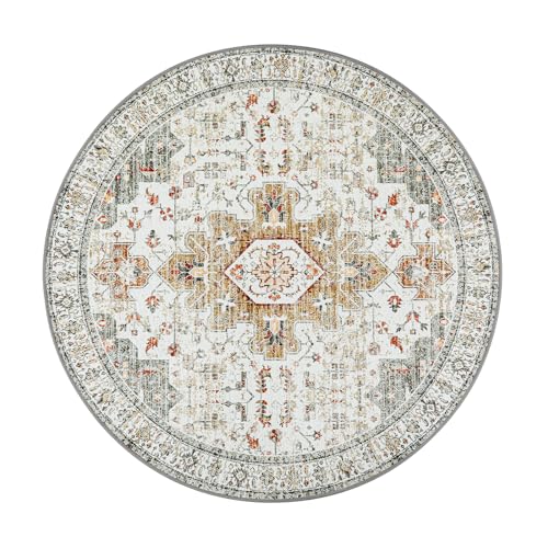 Ultra Thin Washable Round Rug