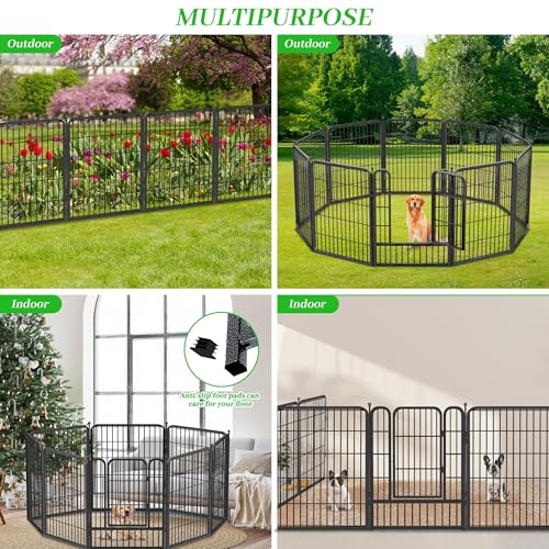 Decorative Black Metal Fencing Garden Fence with Gate