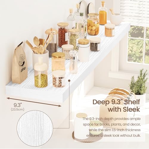 Floating Shelves 9 inch Deep 40”Long Set of 2 (2 Count)
