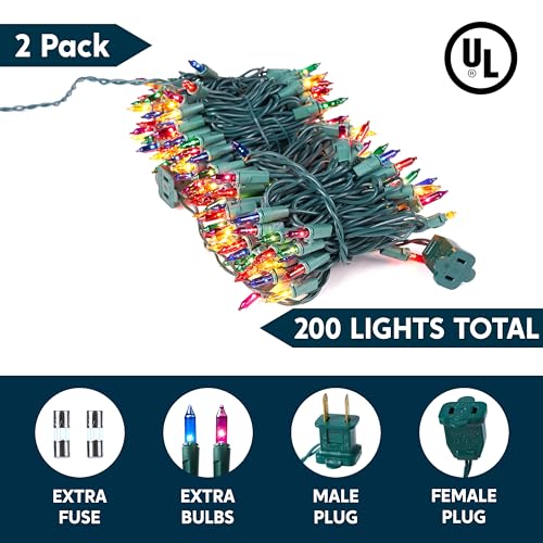 Multicolor Christmas String Lights (200 Count)