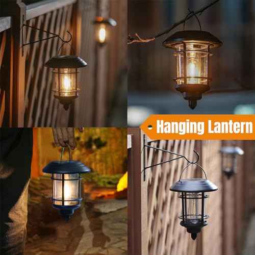 2 Pack Solar Lanterns Outdoor (2 Count)