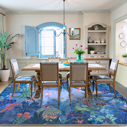 Washable Bedroom Rug 8x10 Under Bed (80 Sq Ft)