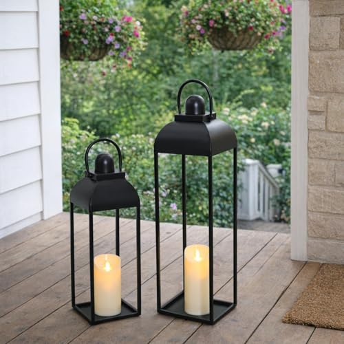 25'' 19'' Lanterns Decorative Outdoor Indoor (2 Count)