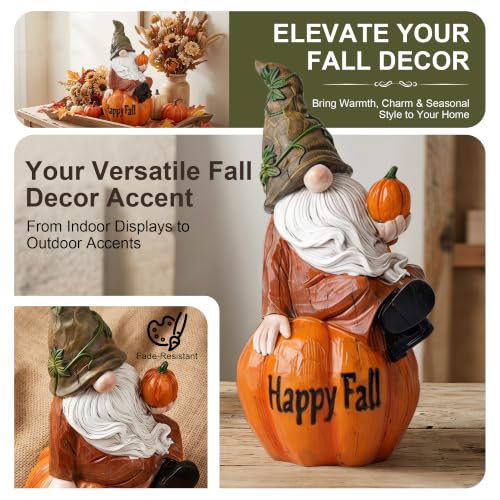Fall Pumpkin Gnome Figurine