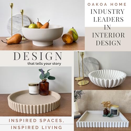 Round Decorative Tray Coffee Table Tray