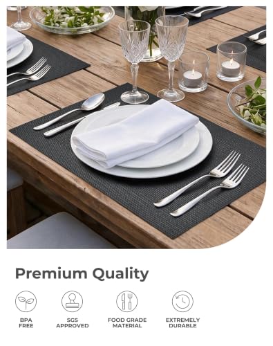 Black Frame Placemats Set of 24 (24 Count)