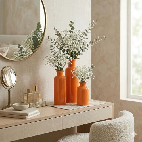 Ceramic Vase Set (3 Glossy finish)