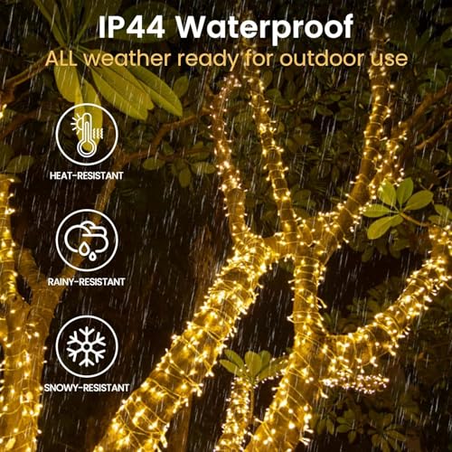 4 Pack 400 LED Battery Operated String Lights