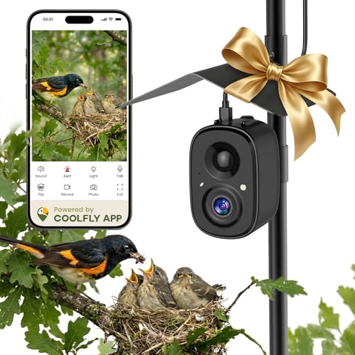 Smart Bird Camera Solar Powered with Pole for Feeder