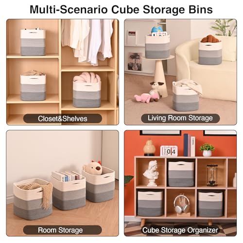 11 Inch Cube Storage Bins (3 Count)