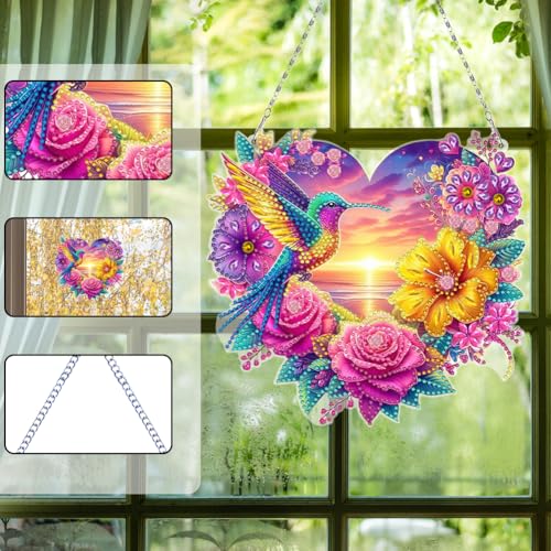 Flowers Hummingbird Diamond Art Kits
