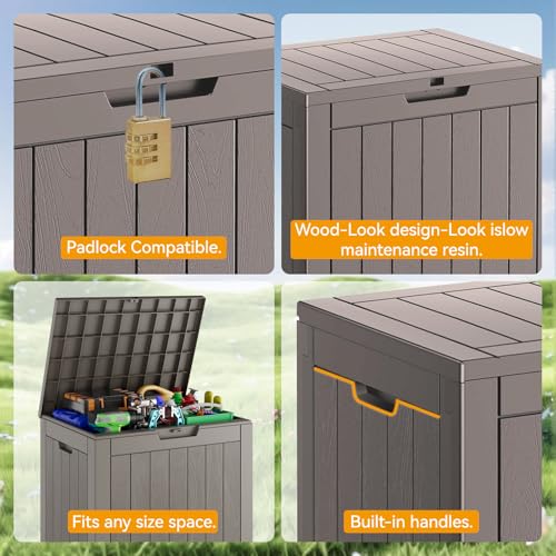 32 Gallon Outdoor Storage Box 2 Pack All