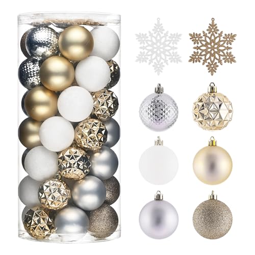 50ct Christmas Tree Decorations Ball Ornaments 2 Inches (50 Count)