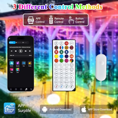 RGB Curtain Lights (9.8 Foot)