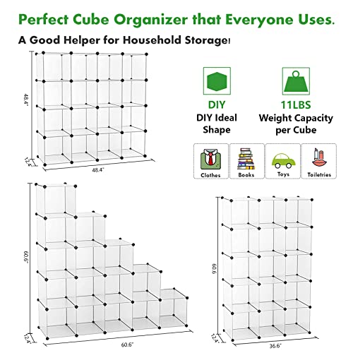 16 Cube Storage Organizer Cube Shelves Units Storage Cubes