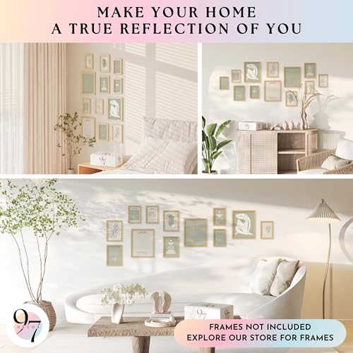 Sage Green Wall Art (12 Count)
