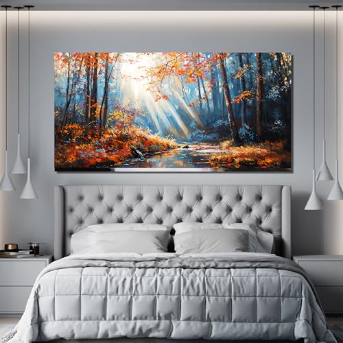 Nature Landscape Wall Art Modern Botanical Wall Art Prints Bedroom 24"X48"