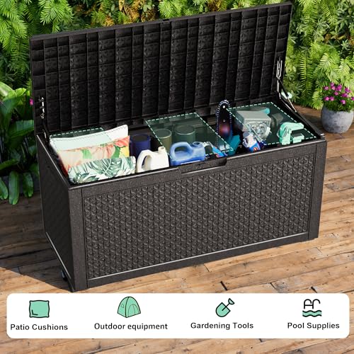 121 Gallon Resin Deck Box