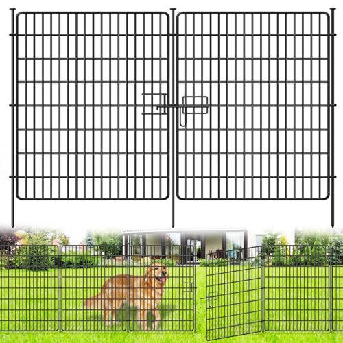 15 Panels No Dig Fence with Gate (15 Count)