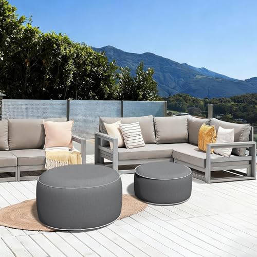 Inflatable Stool Ottoman Footrest with Handle