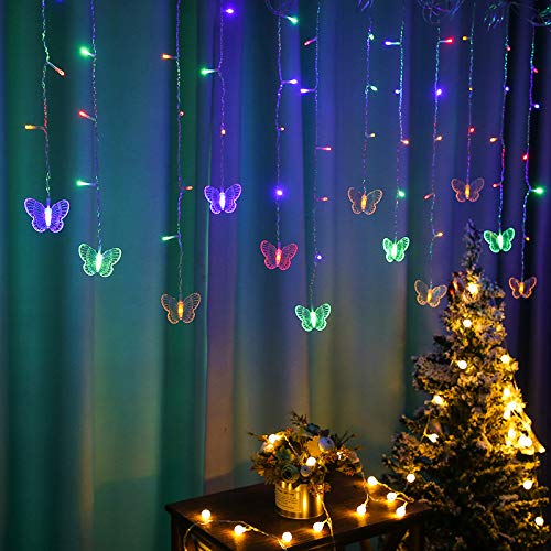 Butterfly Curtain Fairy Lights USB Plug in