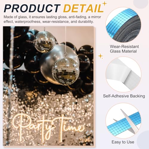 5x5mm Self Adhesive Mirrors Mosaic Tiles (10000 Count)
