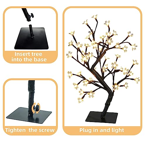 17.5 Inch Lighted Cherry Blossom Tree