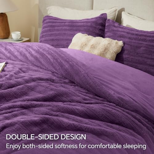 Faux Fur King Size Comforter Set