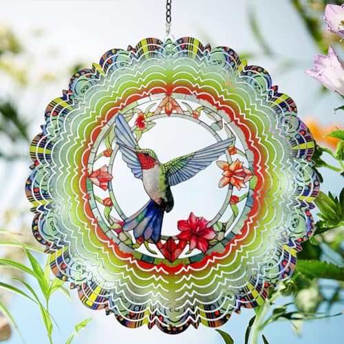 Wind Spinners Outdoor Hummingbird