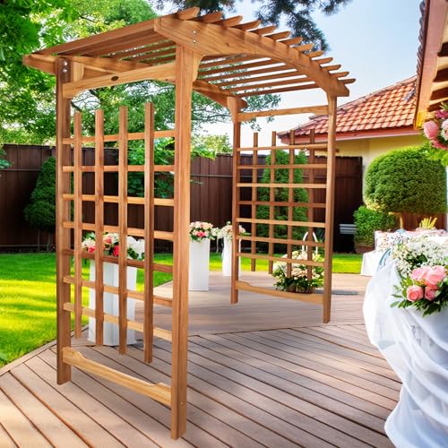 8 Ft Pagoda Arbor Garden Arch Trellis