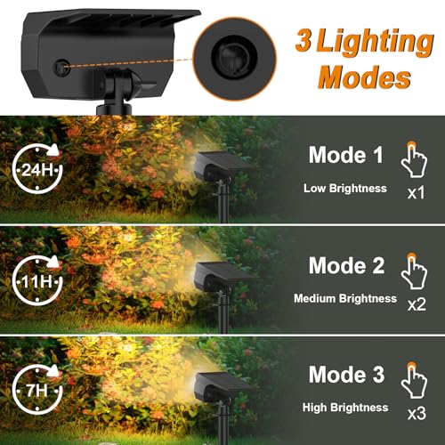 Solar Spot Lights Outdoor (8 Count)