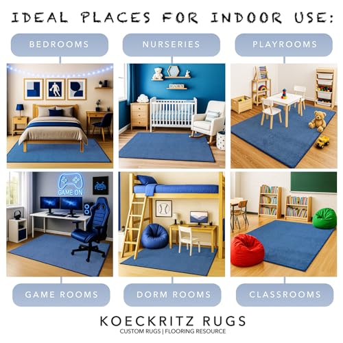 Soft & Colorful 8' x 10' Kids Classroom Area Rug