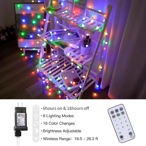 180ft Globe String Lights with Remote (180 Foot)