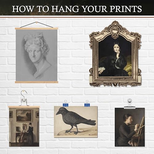12PCS Unframed Dark Academia Moody Gothic Art (12 Count)