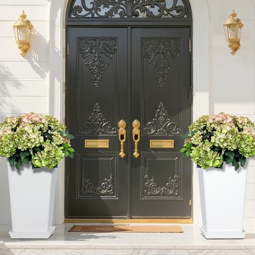 Set of 2 Tall Outdoor Planters for Climbing Plants (2 Count)
