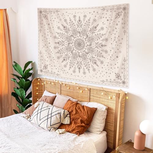 Boho Floral Tapestry Mandala Wall Tapestry