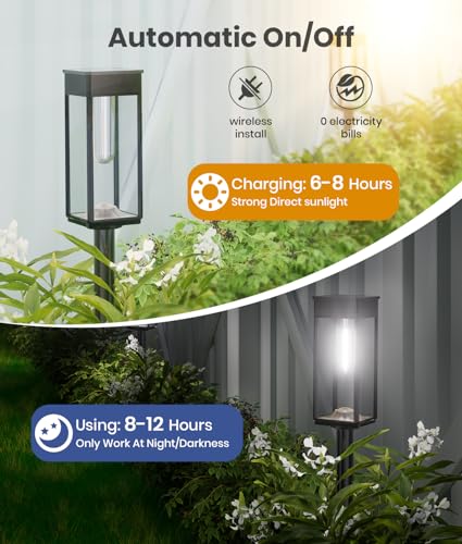 Solar Pathway Lights Outdoor (12 Count)
