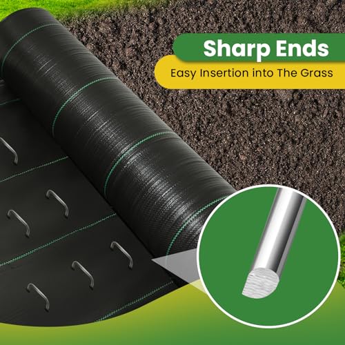 Landscape Staples Galvanized 8 Inch 120 Pcs (120 Count)