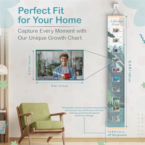 A Lifetime Story Growth Chart for Wall