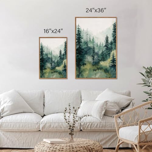 Misty Forest Framed Canvas Wall Art Set (3 Count)