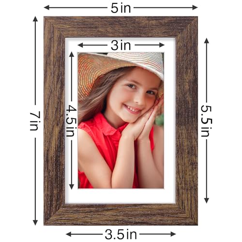 4x6 Picture Frames Set of 9 for Wall or Tabletop Display (9 Count)