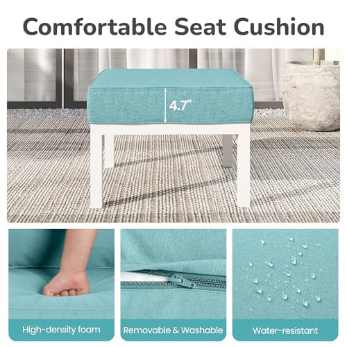Outdoor Footstools Patio Ottoman Set of 2 (2 Count)