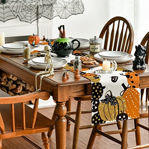 210 GSM Halloween Table Runner Home Party Decor 13x90 Inch