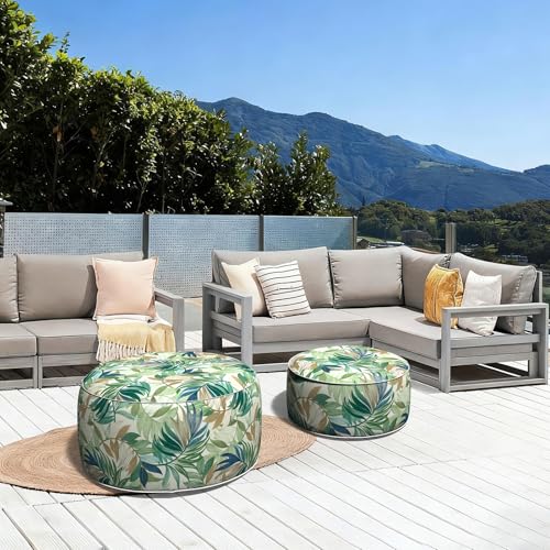 Inflatable Stool Ottoman Footrest with Handle